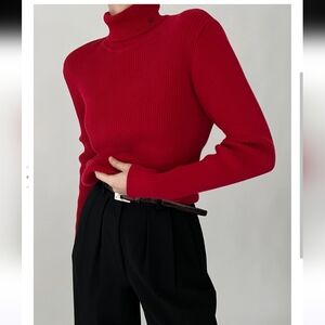 Ralph Lauren Deep Red Turtleneck Sweater